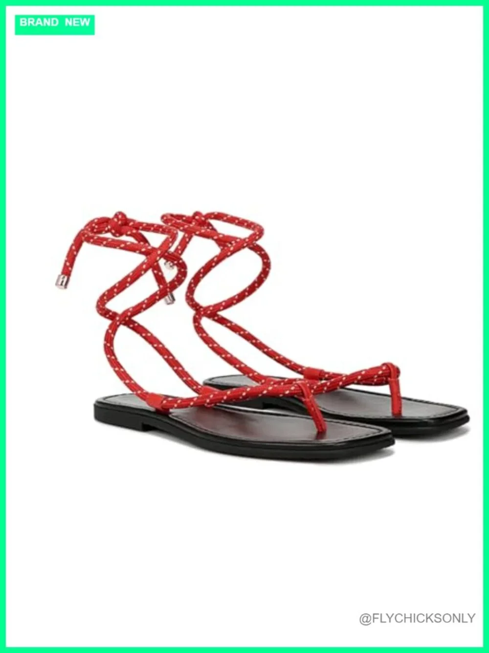 Strappy Open Toe Thong Sandals Flat Sandals with Adjustable Strap